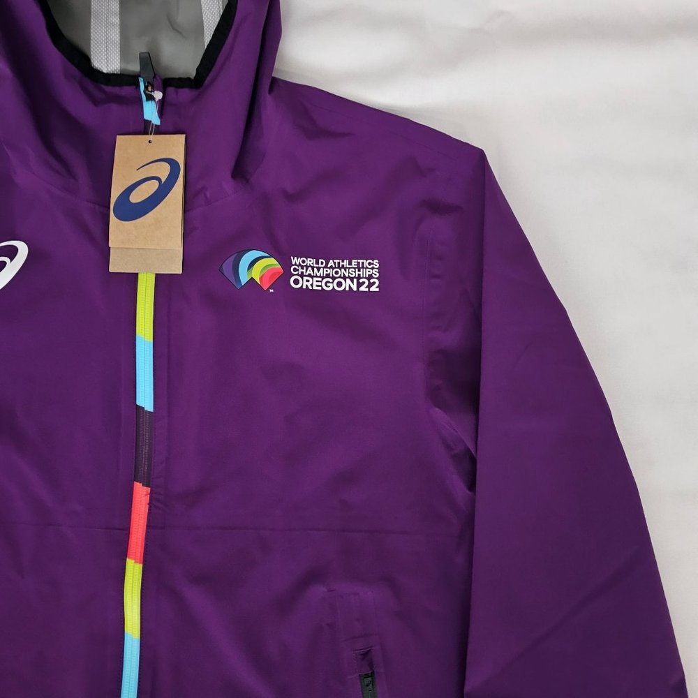 Asics Unisex Purple World Athletics‎ Championship Oregon '22 Track Jacket M, NWT - Picture 6 of 16
